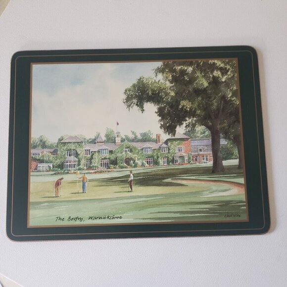 NIB Vintage Pimpernel UK/England Champion Golf Course Collectors Set Placemats 6 - Picture 4 of 16
